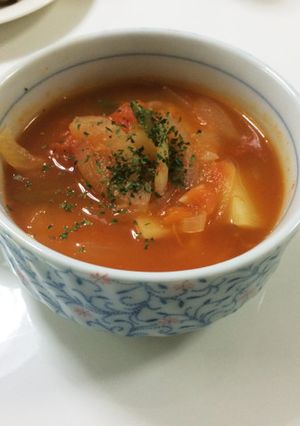 野菜たっぷりトマトスープ-レシピのメイン写真