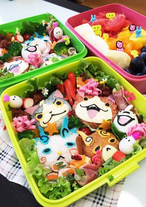 妖怪ウォッチ キャラ弁☆運動会-レシピのメイン写真
