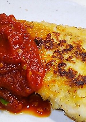◇お魚パン粉焼き&トマトソース◇-レシピのメイン写真
