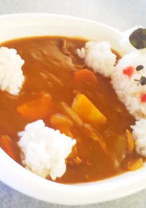 くまのカレー風呂-レシピのメイン写真