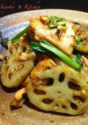 蓮根と鮭の味噌マヨ炒め-レシピのメイン写真