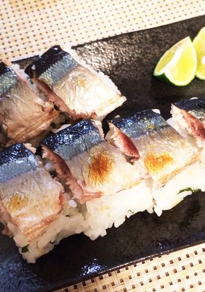 秋に食べたい♡焼き秋刀魚寿司！-レシピのメイン写真