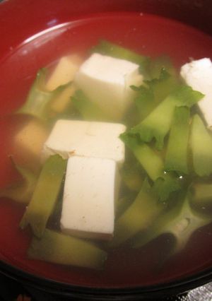 しかくまめと豆腐のお吸い物-レシピのメイン写真