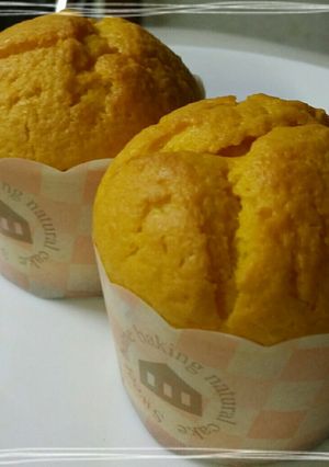 FPで簡単！かぼちゃカップケーキ！-レシピのメイン写真