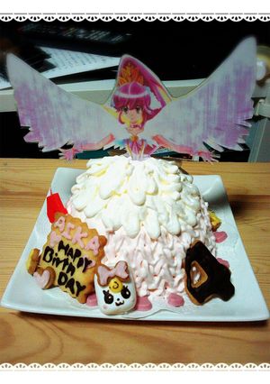 簡単♡誕生日キュアラブリードールケーキ-レシピのメイン写真