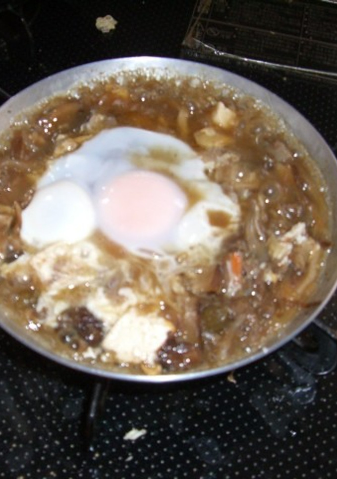 牛すじ煮ですき焼き風簡単丼・・・！-レシピのメイン写真