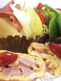 魚肉ソーセージの卵焼き・簡単5分お弁当-レシピのメイン写真