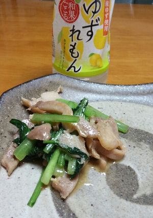 鶏肉と小松菜のさっぱり炒め-レシピのメイン写真