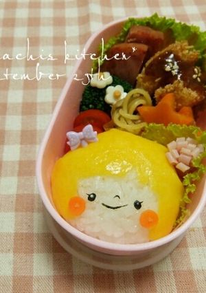 幼稚園 お弁当 キャラ弁♡女の子２-レシピのメイン写真