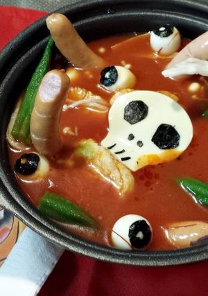 ハロウィンのトマト鍋-レシピのメイン写真