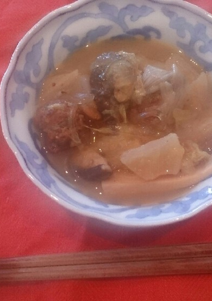 ♪根菜と肉団子の煮込み鍋-レシピのメイン写真