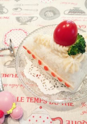 ごはんでショートケーキ♡-レシピのメイン写真