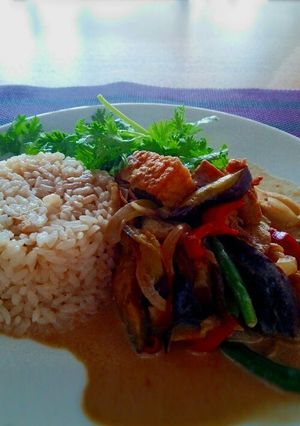 なすと厚揚げのタイ風ジャスミンライス-レシピのメイン写真