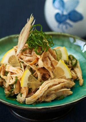 鶏胸肉の薬味明太サラダ-レシピのメイン写真