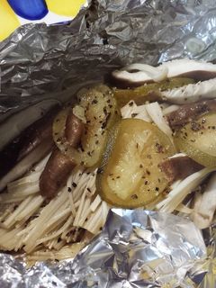 きのこの塩へべすでホイル焼き-レシピのメイン写真