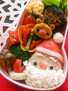 クリスマス 簡単 キャラ弁*サンタさん-レシピのメイン写真