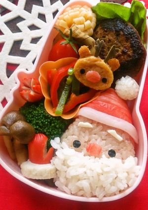 クリスマス 簡単 キャラ弁＊サンタさん-レシピのメイン写真