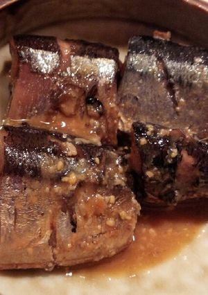 圧力鍋で骨まで食べれる☆さんまの味噌煮-レシピのメイン写真