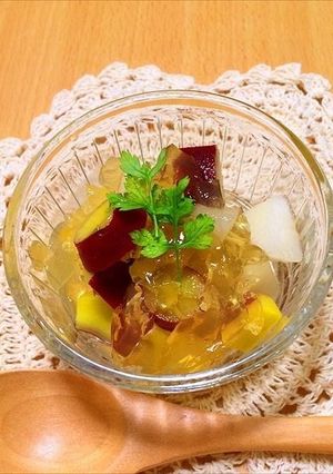 さつまいもと梨のはちみつレモンサラダ-レシピのメイン写真