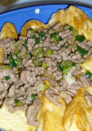 豆腐ソテーひき肉のせ。-レシピのメイン写真