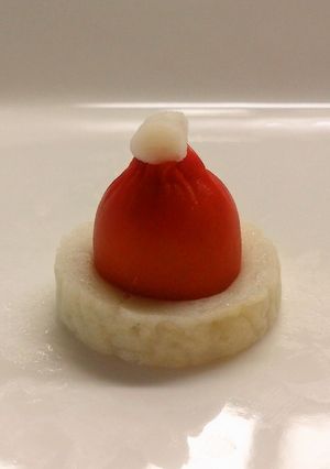クリスマス キャラおかず＊サンタ帽-レシピのメイン写真
