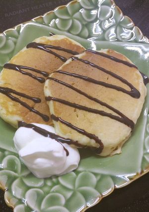 ホットケーキde完熟バナナ消費-レシピのメイン写真