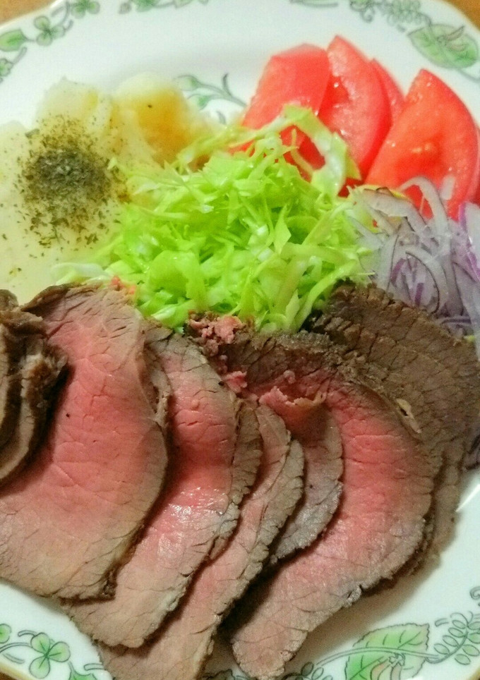 簡単に作れます！お鍋で和風ローストビーフ-レシピのメイン写真