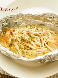 ●鮭ときのこの味噌バターホイル焼き●-レシピのメイン写真