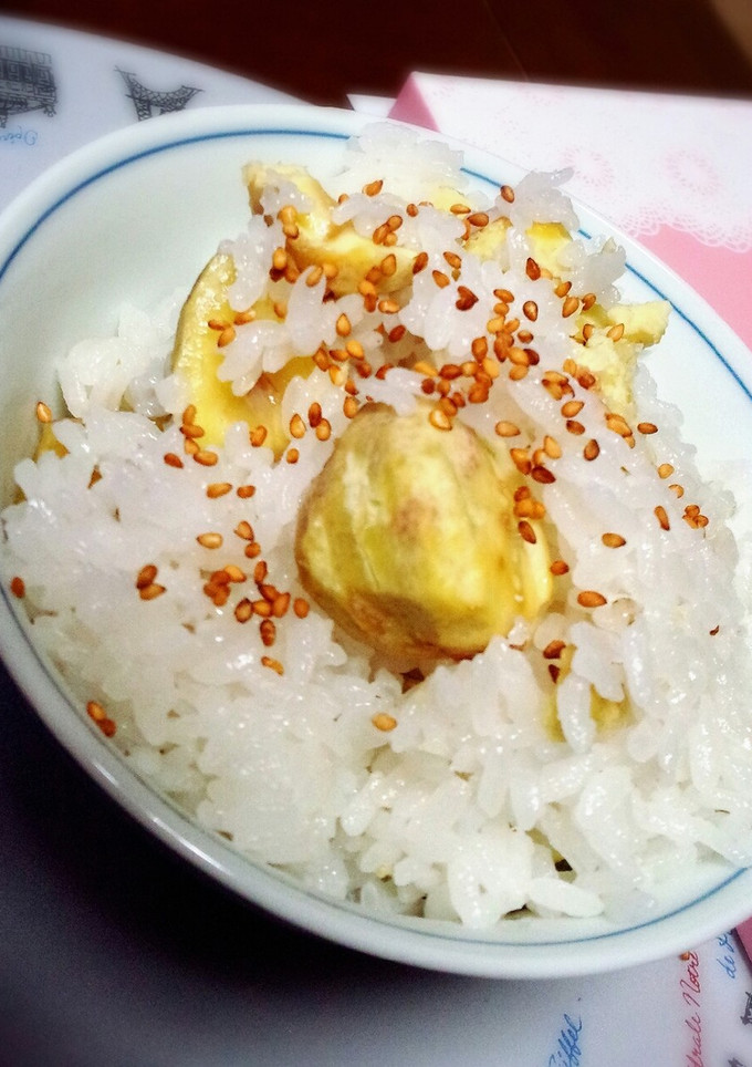 秋の味覚♪簡単ほくほくもっちり栗ご飯-レシピのメイン写真
