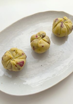 [簡単]砂糖不使用さつまいもの茶巾-レシピのメイン写真