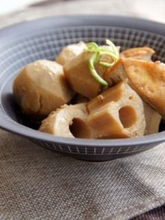 里芋と蓮根と厚揚げの煮物-レシピのメイン写真