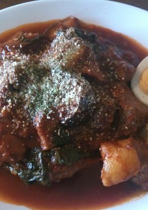 圧力鍋で。豚肉のトマトソース煮-レシピのメイン写真