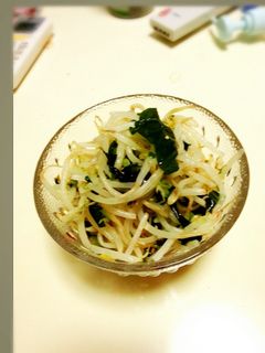 簡単!もやしと、ワカメスープであと1品-レシピのメイン写真