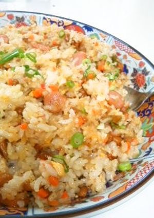 手抜き納豆チャーハン-レシピのメイン写真
