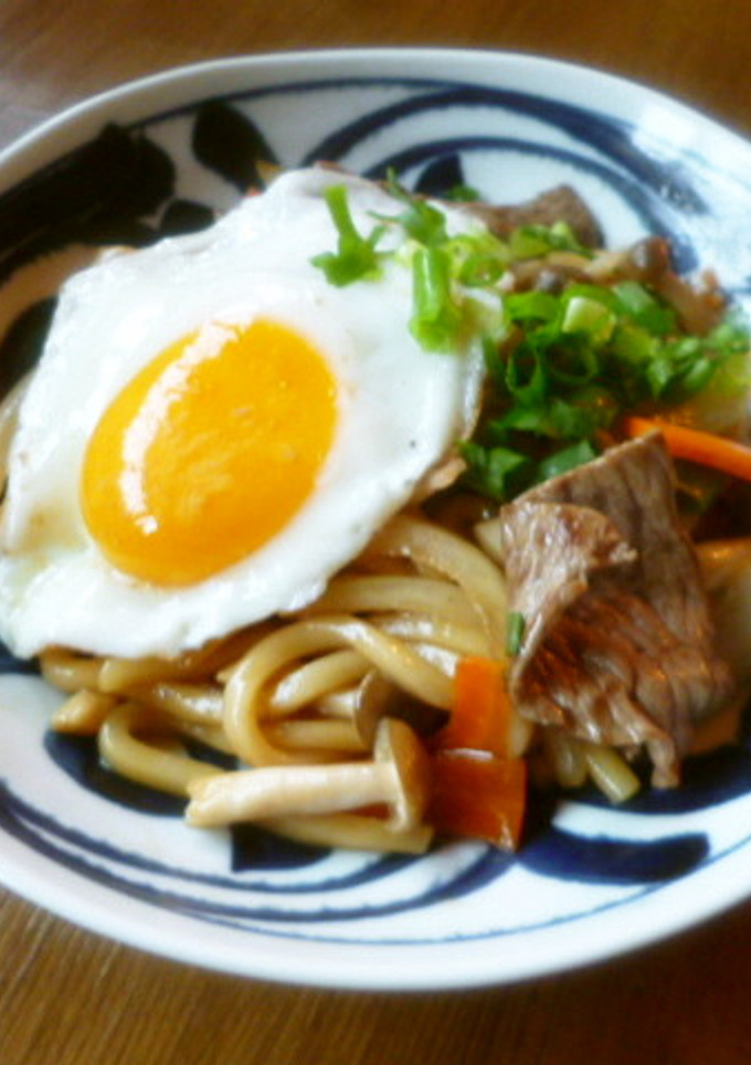 すき焼き風焼きうどん♪-レシピのメイン写真