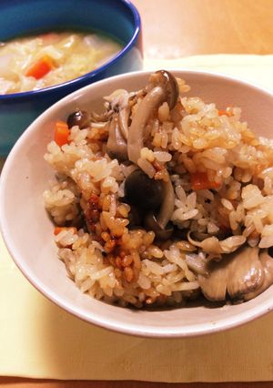 簡単！あっさりキノコご飯-レシピのメイン写真