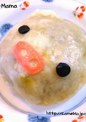 ジューシー肉まん／ブタちゃん-レシピのメイン写真