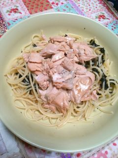 秋鮭海苔醤油パスタ-レシピのメイン写真