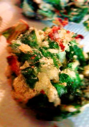 菜っ葉とハムのかき揚げ-レシピのメイン写真