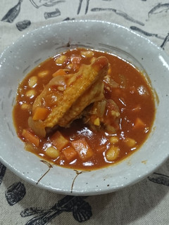 手羽中と大豆のトマトカレー煮♪-レシピのメイン写真