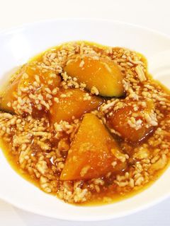 かぼちゃの鶏そぼろあんかけ-レシピのメイン写真