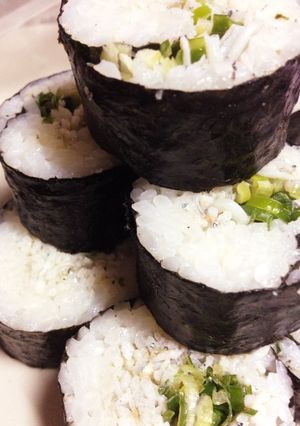 しらすと葱のシンプル海苔巻き-レシピのメイン写真