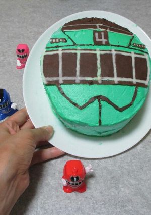 トッキュウジャーケーキ☆他写真のみ-レシピのメイン写真