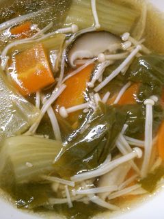チンゲン菜の 簡単♪ とろみ 中華スープ-レシピのメイン写真