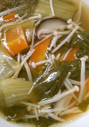 チンゲン菜の 簡単♪ とろみ 中華スープ-レシピのメイン写真