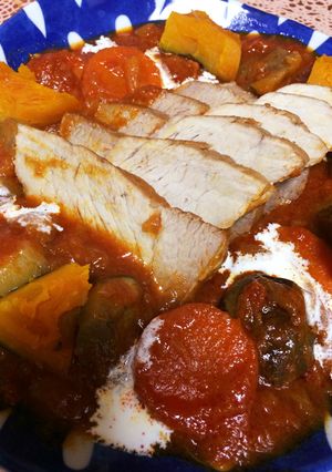 豚・牛かたまりでトマトソース煮込み-レシピのメイン写真