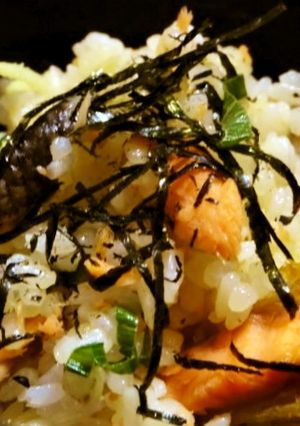 青ネギで鮭の簡単まぜご飯-レシピのメイン写真