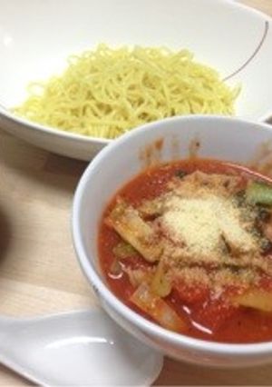 バジル香る＊簡単トマトラーメン(つけ麺)-レシピのメイン写真