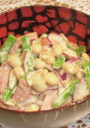 豆とベーコンのサラダ-レシピのメイン写真