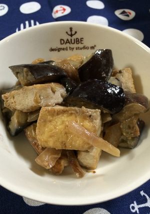 厚揚げとなすの味噌マヨ炒め-レシピのメイン写真